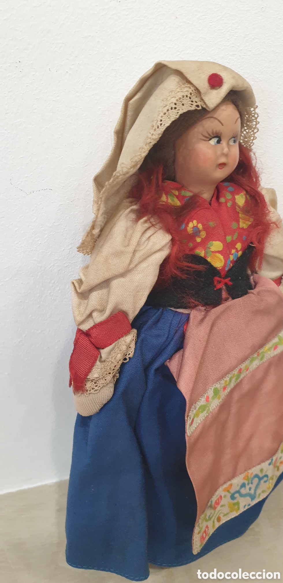 Mu&ntilde;ecas composici&oacute;n: Mu&ntilde;eca con traje t&iacute;pico Holandes, a&ntilde;os 50 - Foto 3