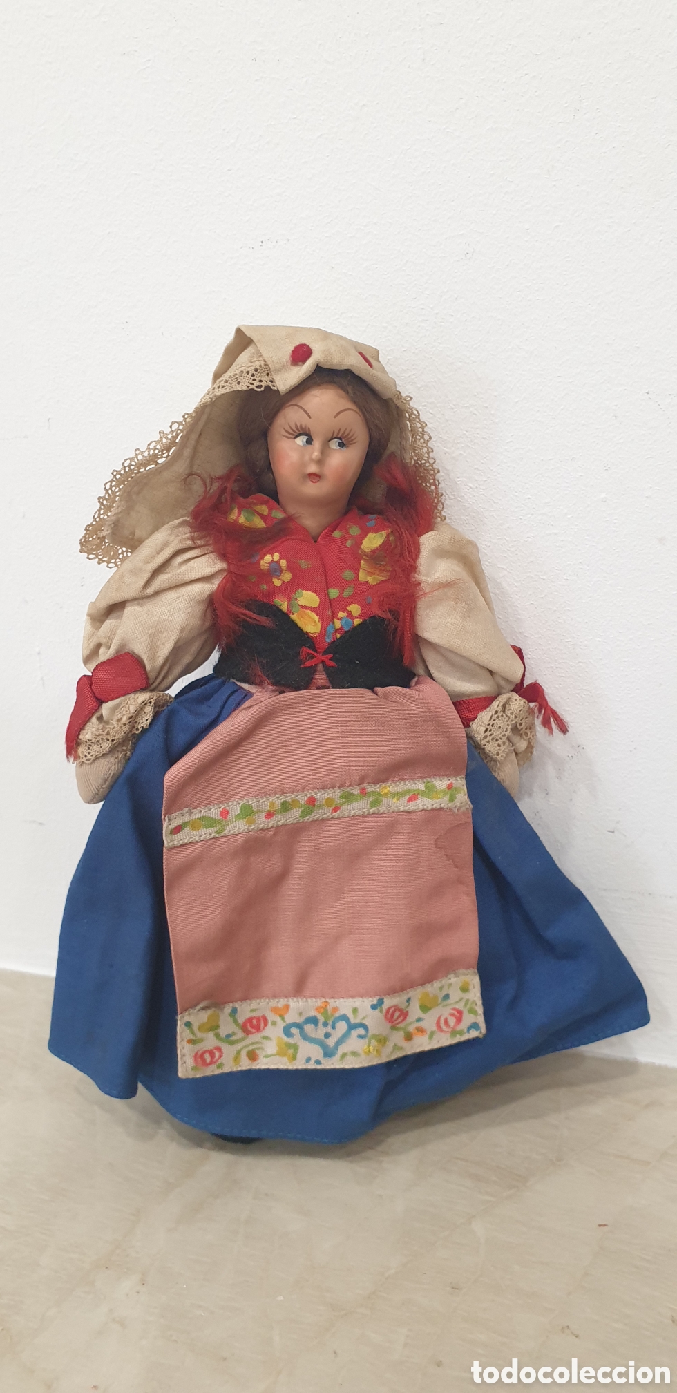 Mu&ntilde;ecas composici&oacute;n: Mu&ntilde;eca con traje t&iacute;pico Holandes, a&ntilde;os 50 - Foto 1