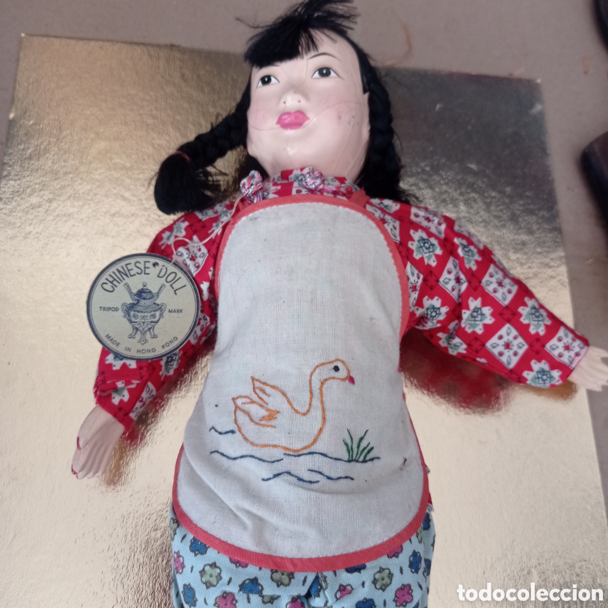 Mu&ntilde;ecas composici&oacute;n: ANTIGUA MU&Ntilde;ECA CHINESE DOLL 1950/60 - Foto 2