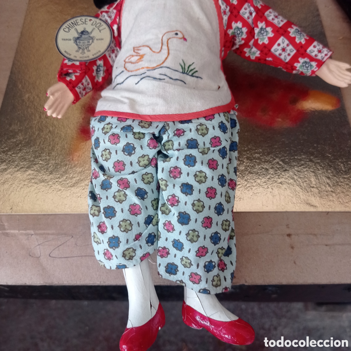 Mu&ntilde;ecas composici&oacute;n: ANTIGUA MU&Ntilde;ECA CHINESE DOLL 1950/60 - Foto 3