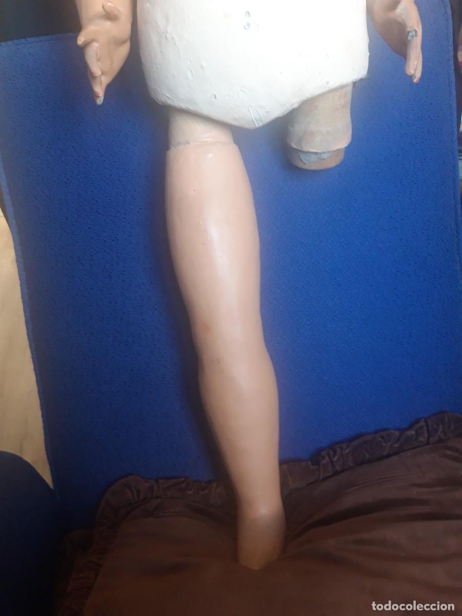 Mu&ntilde;ecas composici&oacute;n: Mu&ntilde;eca andadora de composicion, para restaurar, hacia 1920. - Foto 3