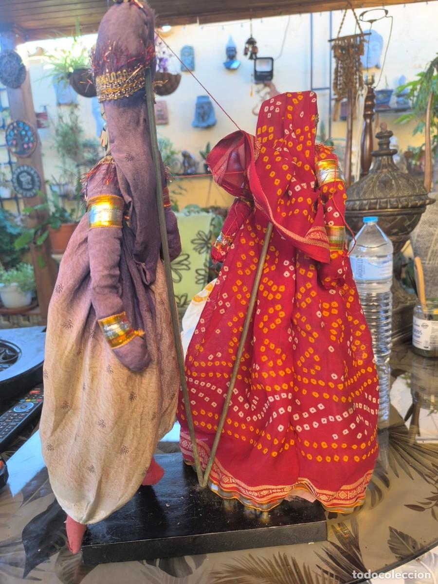 Mu&ntilde;ecas composici&oacute;n: Pareja de Mu&ntilde;ecos Decorativos Indios Artesanales &ndash; 50 cm - Foto 6