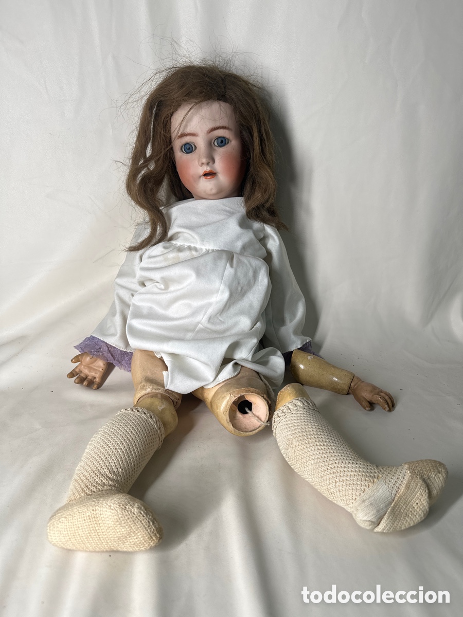 Mu&ntilde;ecas composici&oacute;n: Gran mu&ntilde;eca antigua de composici&oacute;n parar restaurar