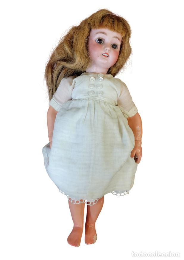 Mu&ntilde;ecas composici&oacute;n: ANTIGUA MU&Ntilde;ECA AUT&Oacute;MATA DE COMPOSICI&Oacute;N. SIMON AND HALBIG. ALEMANIA. C. 1890-1930.
