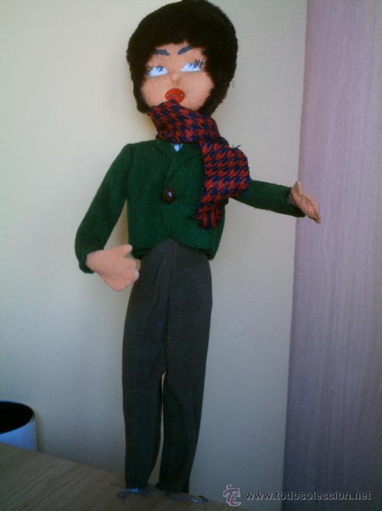 Mu&ntilde;ecas espa&ntilde;olas modernas: MU&Ntilde;ECO DE FIELTRO ANTIGUO - Foto 1