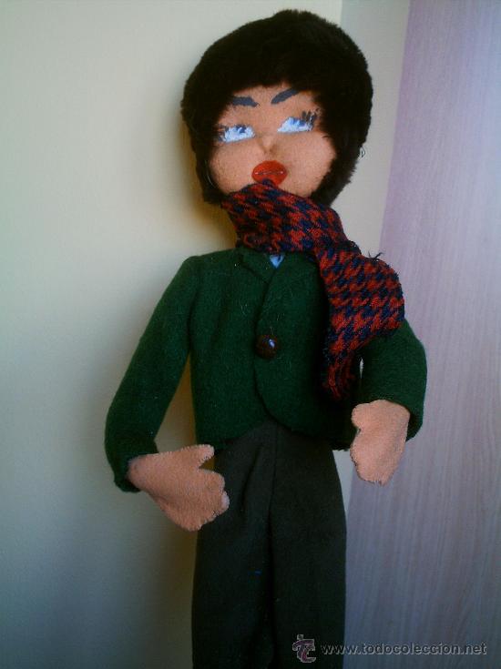 Mu&ntilde;ecas espa&ntilde;olas modernas: MU&Ntilde;ECO DE FIELTRO ANTIGUO - Foto 4