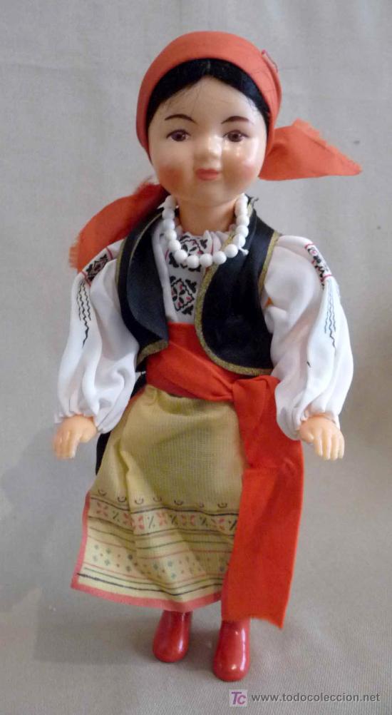Mu&ntilde;ecas espa&ntilde;olas modernas: MU&Ntilde;ECA, PLASTICO, VESTIDA DE IBICENCA, CON COLLAR, 27CM, - Foto 1