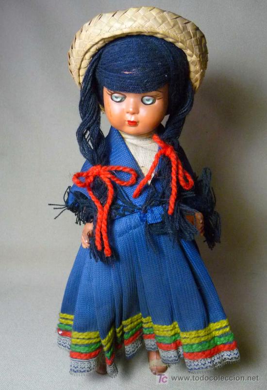 Mu&ntilde;ecas espa&ntilde;olas modernas: RARA MU&Ntilde;ECA, PLASTICO RIGIDO 1950s - Foto 2