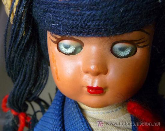 Mu&ntilde;ecas espa&ntilde;olas modernas: RARA MU&Ntilde;ECA, PLASTICO RIGIDO 1950s - Foto 4