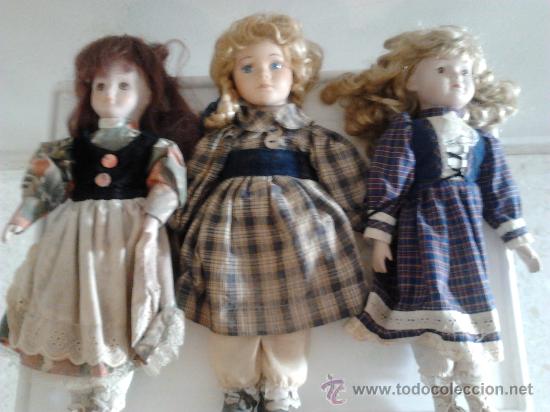 Mu&ntilde;ecas espa&ntilde;olas modernas: 3 mu&ntilde;ecas de porcelana - Foto 1