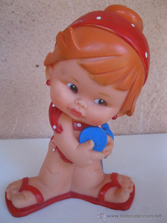 Mu&ntilde;ecas espa&ntilde;olas modernas: ANTIGUA MU&Ntilde;ECA DE GOMA DE LA MARCA B.B. - Foto 1