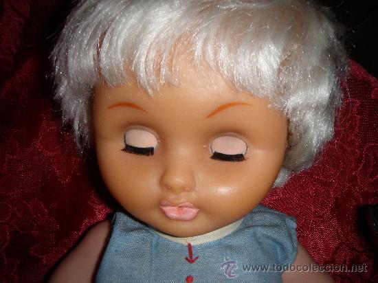 Mu&ntilde;ecas espa&ntilde;olas modernas: ANTIGUA MU&Ntilde;ECA DE PLASTICO Y GOMA 47 CM - Foto 3