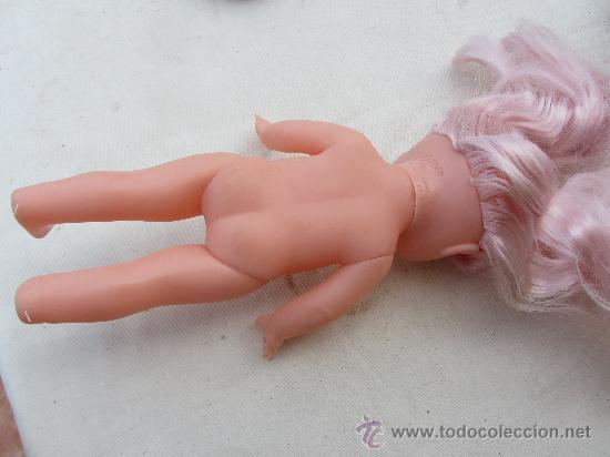 Mu&ntilde;ecas espa&ntilde;olas modernas: mu&ntilde;eca marca oscar, 27 cms pelo rosa - Foto 3
