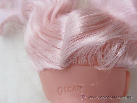 Mu&ntilde;ecas espa&ntilde;olas modernas: mu&ntilde;eca marca oscar, 27 cms pelo rosa - Foto 4