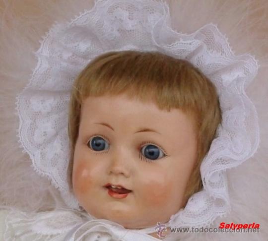 Moderne spanische Puppen: Preciosa mu&ntilde;eca con cabeza de Kammer and Reinhardt. Primeros celuloides. A&ntilde;os 30.