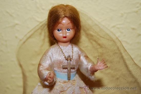 Mu&ntilde;ecas espa&ntilde;olas modernas: MU&Ntilde;ECA DE CELULOIDE VESTIDA DE PRIMERA COMUNI&Oacute;N - A&Ntilde;OS 50-60 - Foto 3