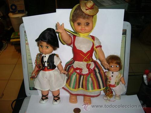 Mu&ntilde;ecas espa&ntilde;olas modernas: MU&Ntilde;ECAS ANTIGUA 3 UNIDADES - Foto 1