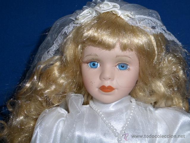 Mu&ntilde;ecas espa&ntilde;olas modernas: MU&Ntilde;ECA DE PORCELANA VESTIDA DE COMUNION - Foto 5