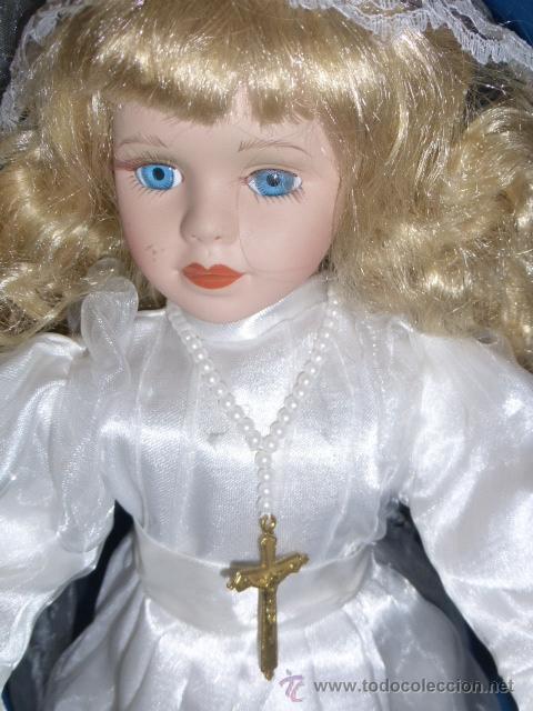 Mu&ntilde;ecas espa&ntilde;olas modernas: MU&Ntilde;ECA DE PORCELANA VESTIDA DE COMUNION - Foto 7