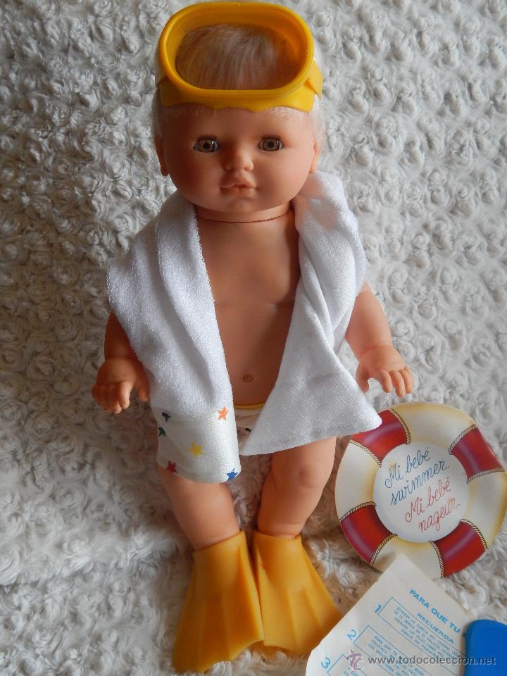 Mu&ntilde;ecas espa&ntilde;olas modernas: MI BEBE NADADOR- MARCA BB - Foto 1
