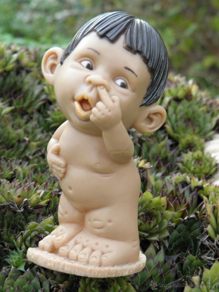 Poup&eacute;es Espagnoles Modernes: Antiguo mu&ntilde;eco beb&eacute; de goma Piti Gestos Baby de Joimy de 12 cm