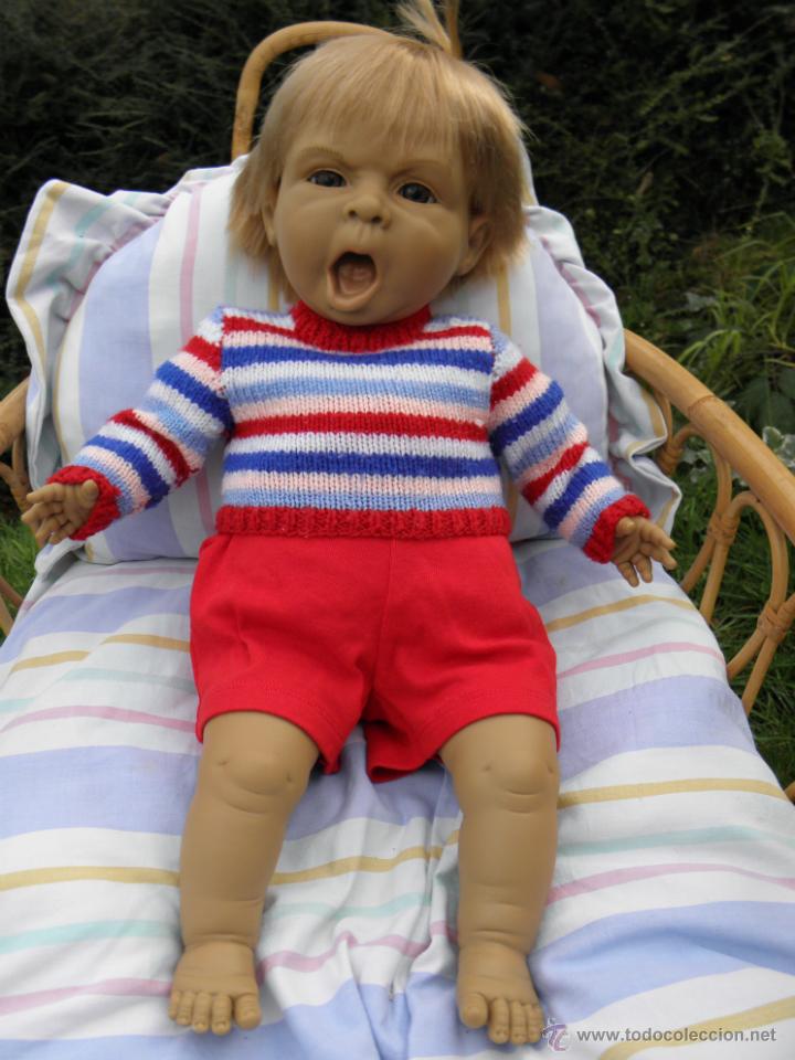 Mu&ntilde;ecas Espa&ntilde;olas Modernas: Antiguo mu&ntilde;eco gestitos bostezando, colecci&oacute;n Falcaritas de Falca