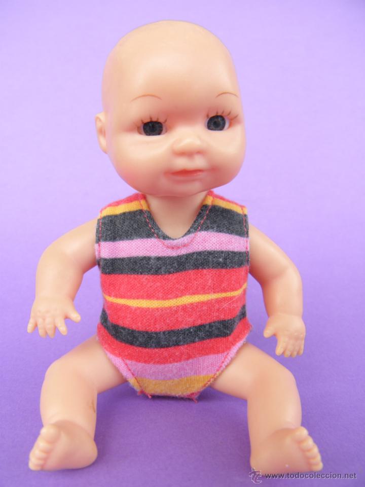 Mu&ntilde;ecas Espa&ntilde;olas Modernas: Antiguo mu&ntilde;eco beb&eacute; articulado de 15 cm