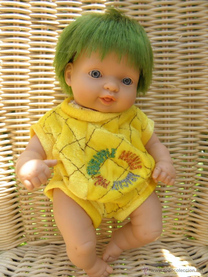 Poup&eacute;es Espagnoles Modernes: Antiguo mu&ntilde;eco beb&eacute; &Ntilde;aco Pi&ntilde;a, de Miel de Abeja, de 20 cm