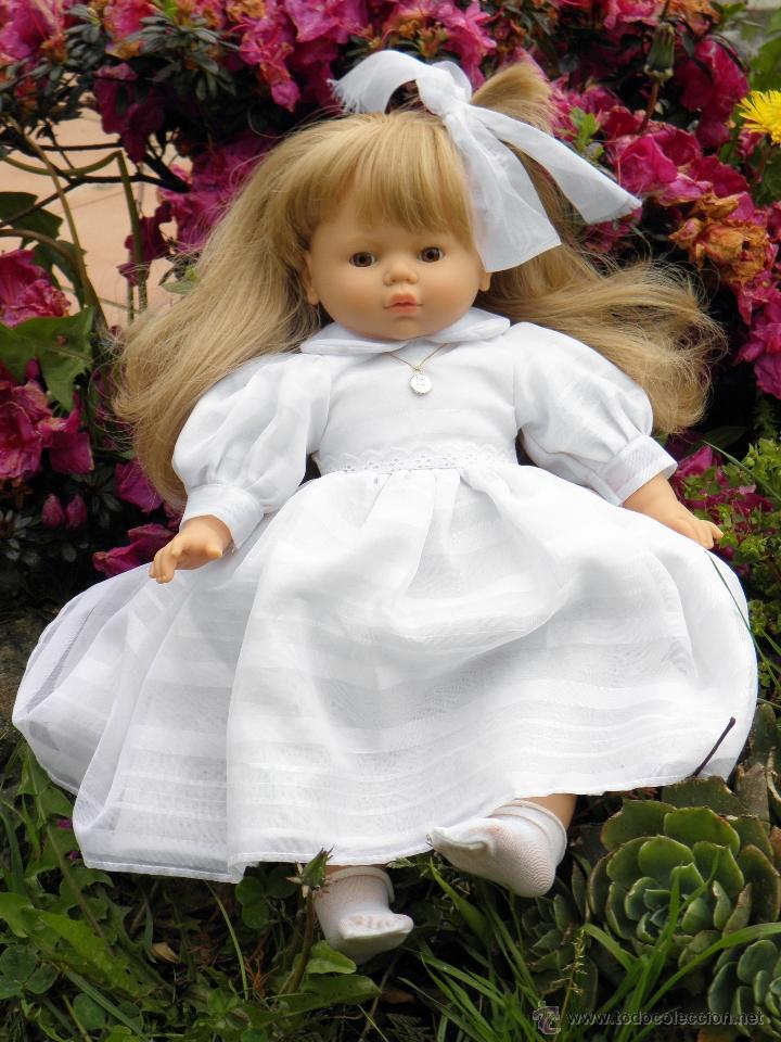 Bonecas Espanholas Modernas: Antigua mu&ntilde;eca de Comunion de 43 cm de marca Berjuan