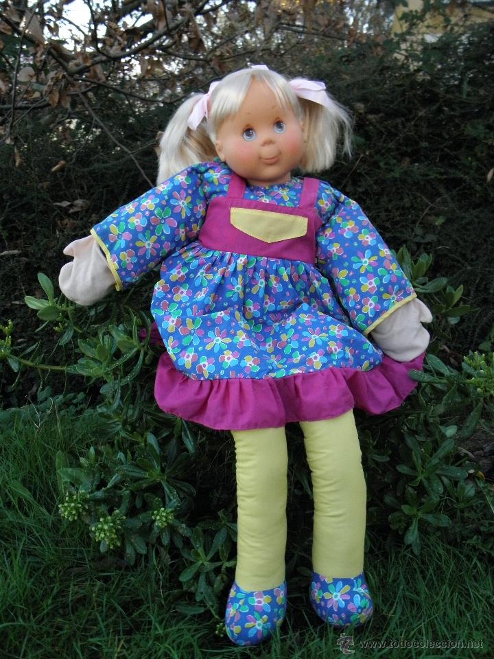 Poup&eacute;es Espagnoles Modernes: Antigua mu&ntilde;eca grande de Falca de 90 cm estilo Penique o Compi