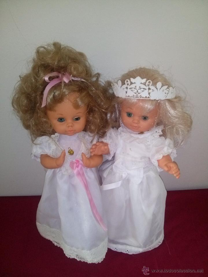Mu&ntilde;ecas espa&ntilde;olas modernas: 2 ANTIGUAS MU&Ntilde;ECAS DE COMUNION - Foto 1