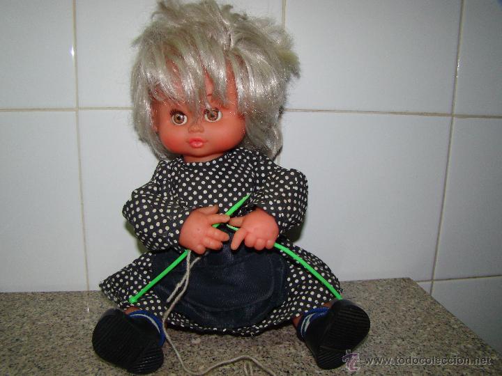 Mu&ntilde;ecas espa&ntilde;olas modernas: Antigua mu&ntilde;eca tejedora a cuerda - Foto 1