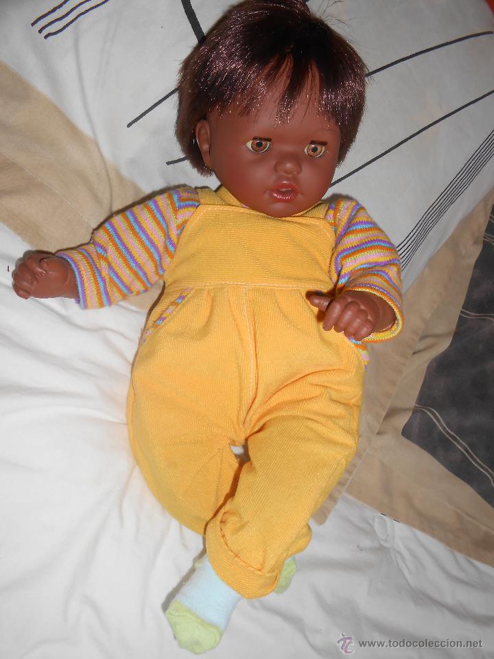 Mu&ntilde;ecas espa&ntilde;olas modernas: MU&Ntilde;ECO NEGRITO - TOYSE -Onil 48 cms. - Foto 4