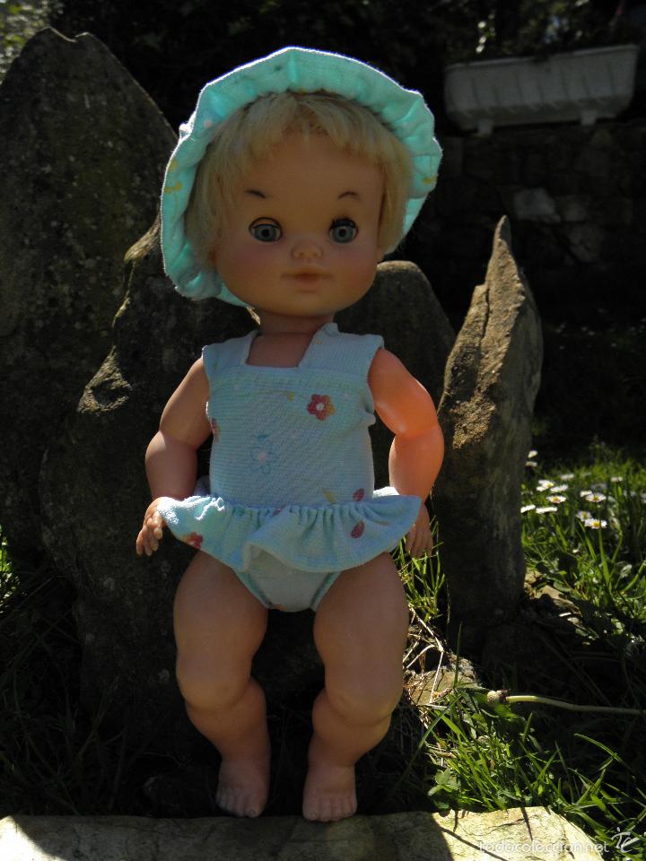 Mu&ntilde;ecas espa&ntilde;olas modernas: Mu&ntilde;eca antigua Luni de b.b. de 35 cm - Foto 1