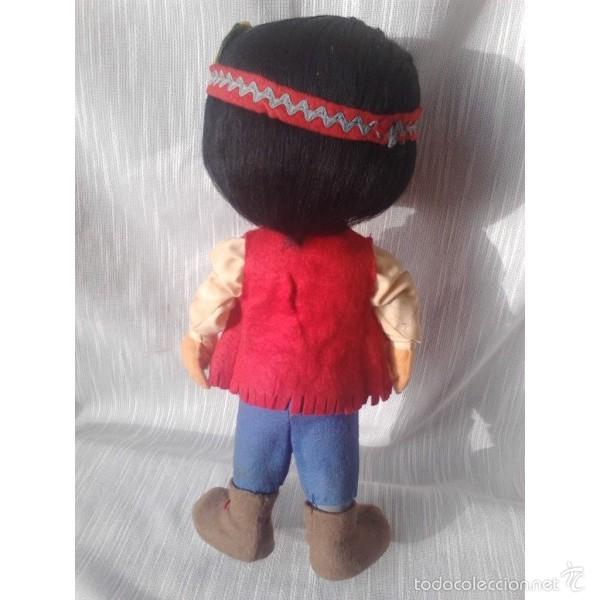 Mu&ntilde;ecas espa&ntilde;olas modernas: Mu&ntilde;eco indio, de fieltro y pl&aacute;stico - Foto 3