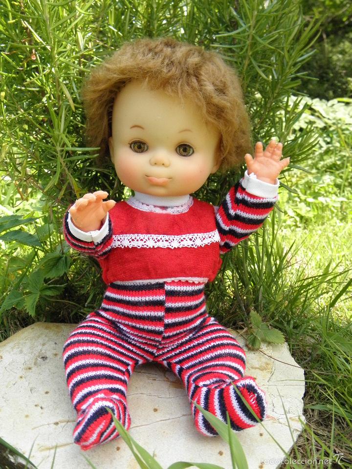 Mu&ntilde;ecas espa&ntilde;olas modernas: Mu&ntilde;eco beb&eacute; antiguo de 37 cm - Foto 4