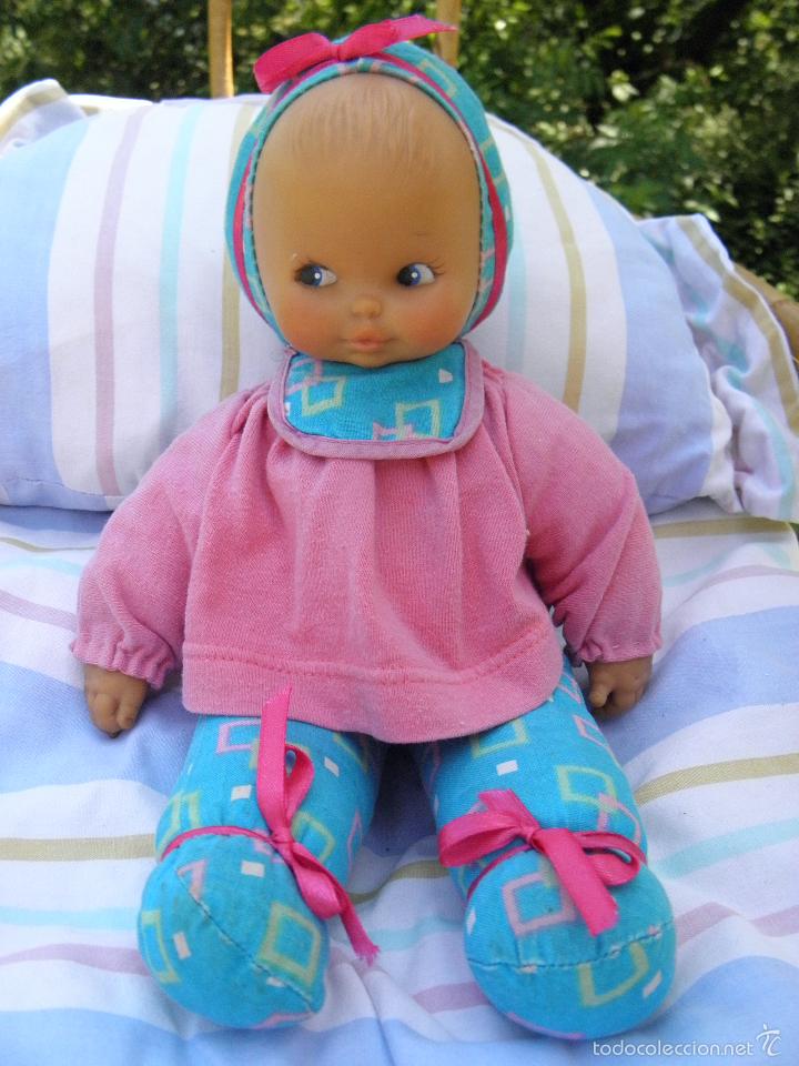 Mu&ntilde;ecas espa&ntilde;olas modernas: Mu&ntilde;eco beb&eacute; antiguo blando de 32 cm - Foto 1