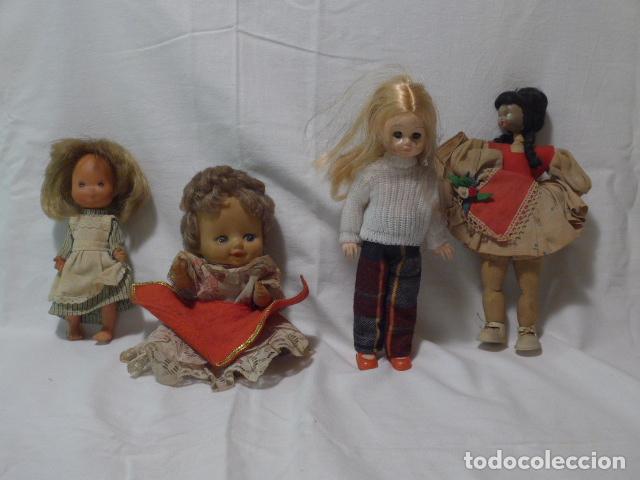 Mu&ntilde;ecas espa&ntilde;olas modernas: Lote de 4 mu&ntilde;eca antigua, mu&ntilde;ecas de coleccion - Foto 1