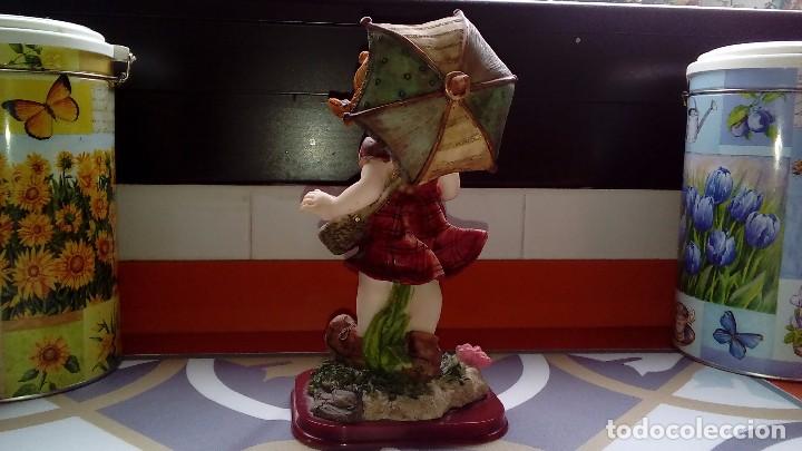 Mu&ntilde;ecas espa&ntilde;olas modernas: Ni&ntilde;a mu&ntilde;eca con paraguas - Foto 2