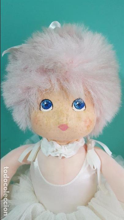 Mu&ntilde;ecas espa&ntilde;olas modernas: Mu&ntilde;eca de trapo y fieltro bailarina - Foto 2