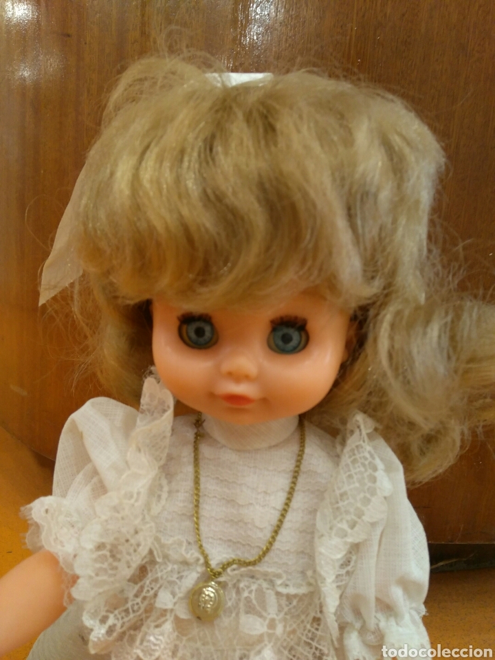 Mu&ntilde;ecas espa&ntilde;olas modernas: MU&Ntilde;ECA DE COMUNION CON VELA DE CERA GOMA Y PL&Aacute;STICO - Foto 2