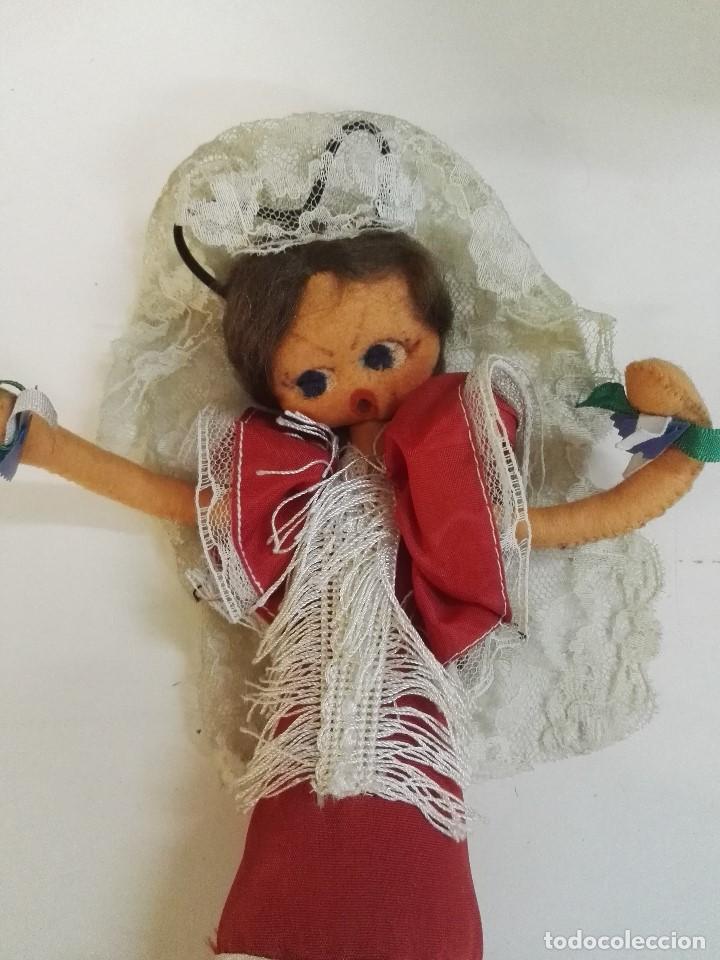 Mu&ntilde;ecas espa&ntilde;olas modernas: Mu&ntilde;eca tipo flamenca de comprada en 1970 en Vallbona. - Foto 2