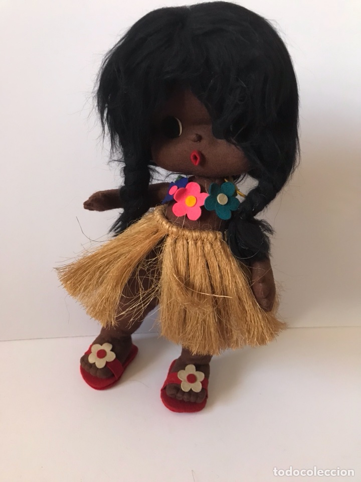 Mu&ntilde;ecas espa&ntilde;olas modernas: Mu&ntilde;eca fieltro negrita 70&rsquo;s - Foto 1