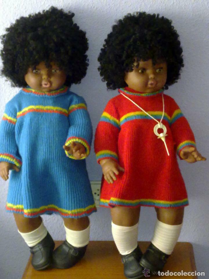 Modern Spanish Dolls: Mu&ntilde;eca dulzona negrita vestido azul de bb, gran tama&ntilde;o