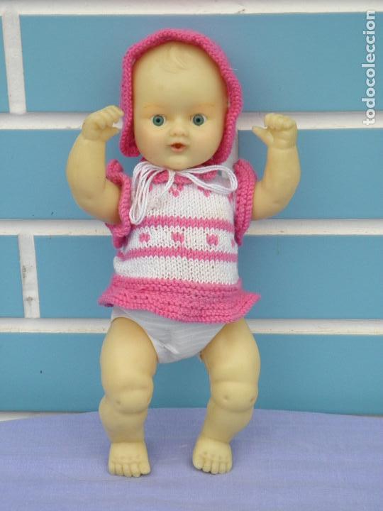 Mu&ntilde;ecas espa&ntilde;olas modernas: Mu&ntilde;eca beb&eacute; antigua de goma blanda - Foto 3