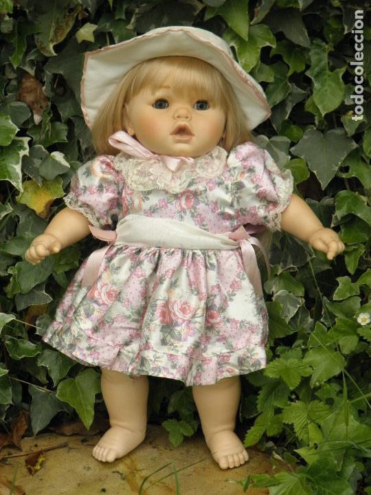 Poup&eacute;es Espagnoles Modernes: Antigua mu&ntilde;eca de &eacute;poca, con melena rubia, marca Panre