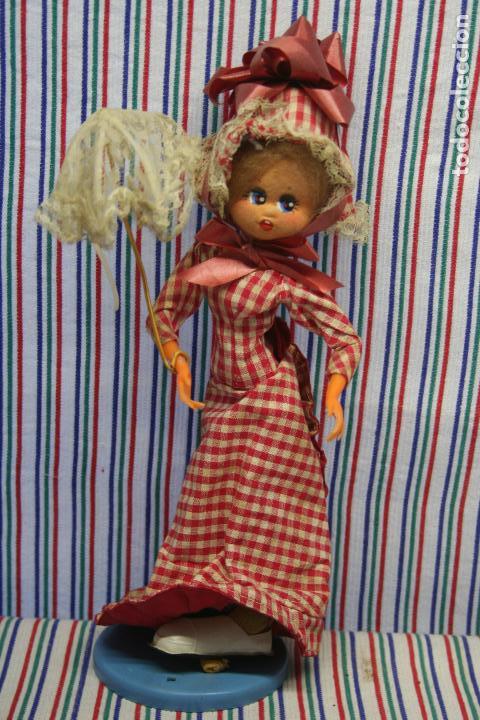 Mu&ntilde;ecas espa&ntilde;olas modernas: ANTIGUA MU&Ntilde;ECA FIELTRO 27 CM - Foto 2