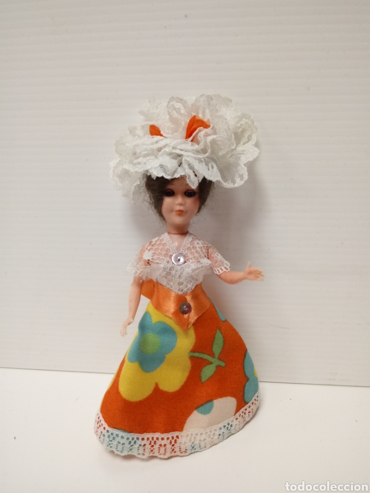 Mu&ntilde;ecas espa&ntilde;olas modernas: Mu&ntilde;eca antigua 12 cm plastico - Foto 1