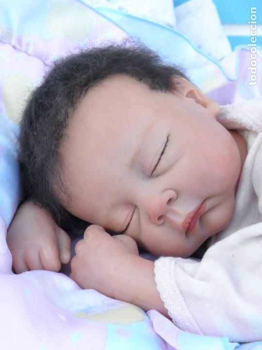 Mu&ntilde;ecas espa&ntilde;olas modernas: Mu&ntilde;eca beb&eacute; reborn dormida - Foto 4