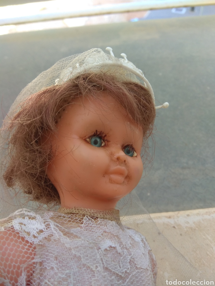 Mu&ntilde;ecas espa&ntilde;olas modernas: Antigua Mu&ntilde;eca con Vestido de Comuni&oacute;n - Foto 4